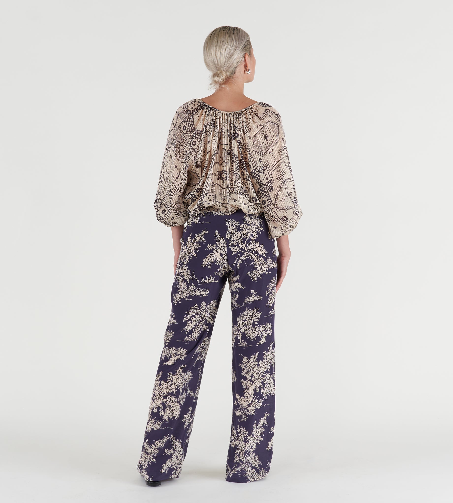 mantero-1902-alice-pantaloni-palazzo-in-seta-con-cintura-sagomata-made-in-italy image 5