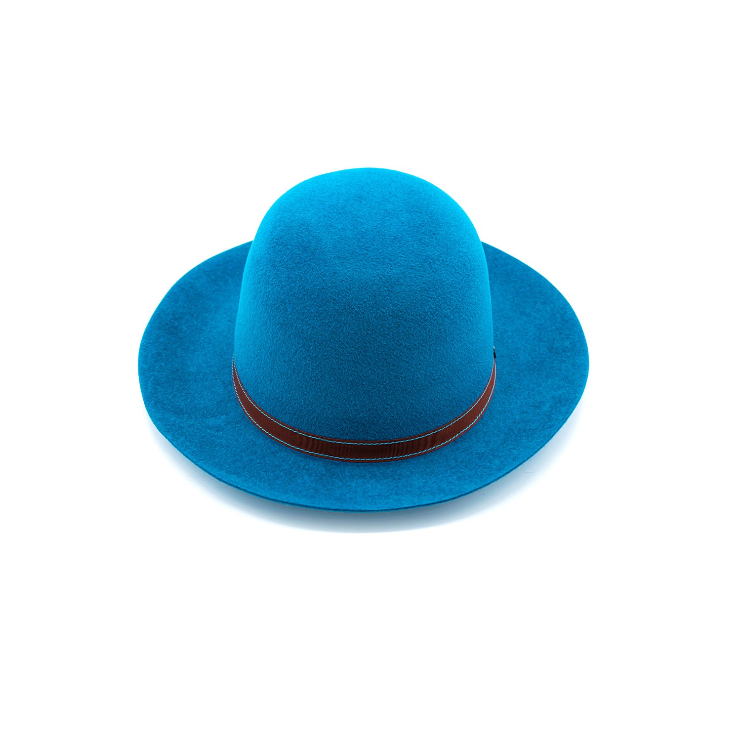 doria-1905-roller-cappello-arrotolabile-in-feltro-lapin-velour-azzurro image 2