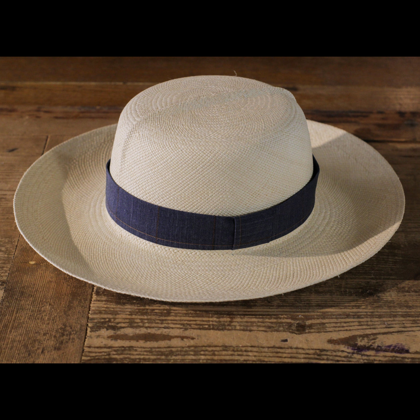 cappellificio-biellese-1935-genuine-safari-panama-grey-checkered image 1