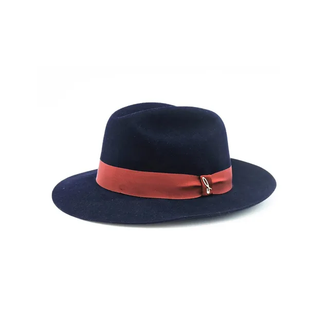 doria-1905-roberto-cappello-fedora-feltro-lapin-blu-notte image 1