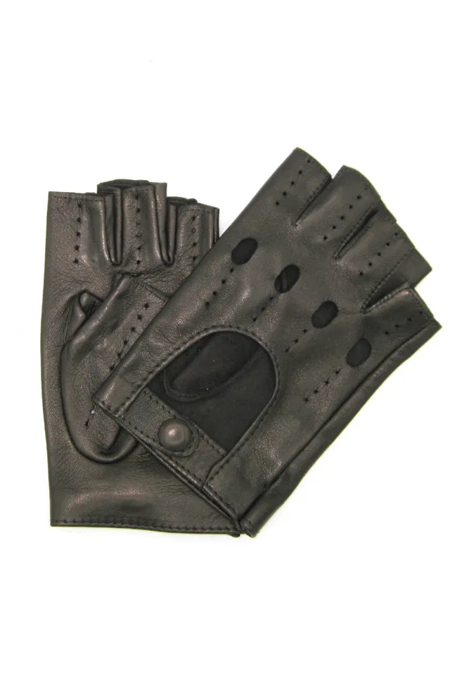 sermoneta-gloves-guanto-in-nappa-da-guida-mezze-dita-t-moro image 1