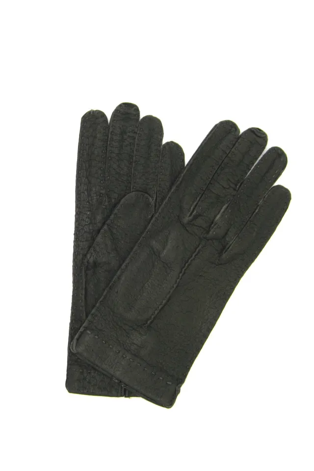 sermoneta-gloves-guanto-in-peccary-sfoderato-cucito-a-mano-testa-di-moro image 1