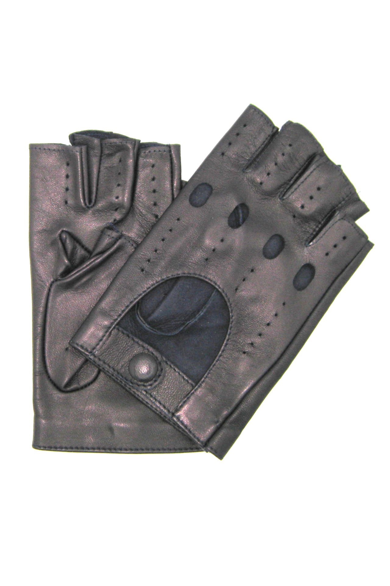 sermoneta-gloves-guanto-in-nappa-da-guida-mezze-dita-navy-da-uomo-donna image 1