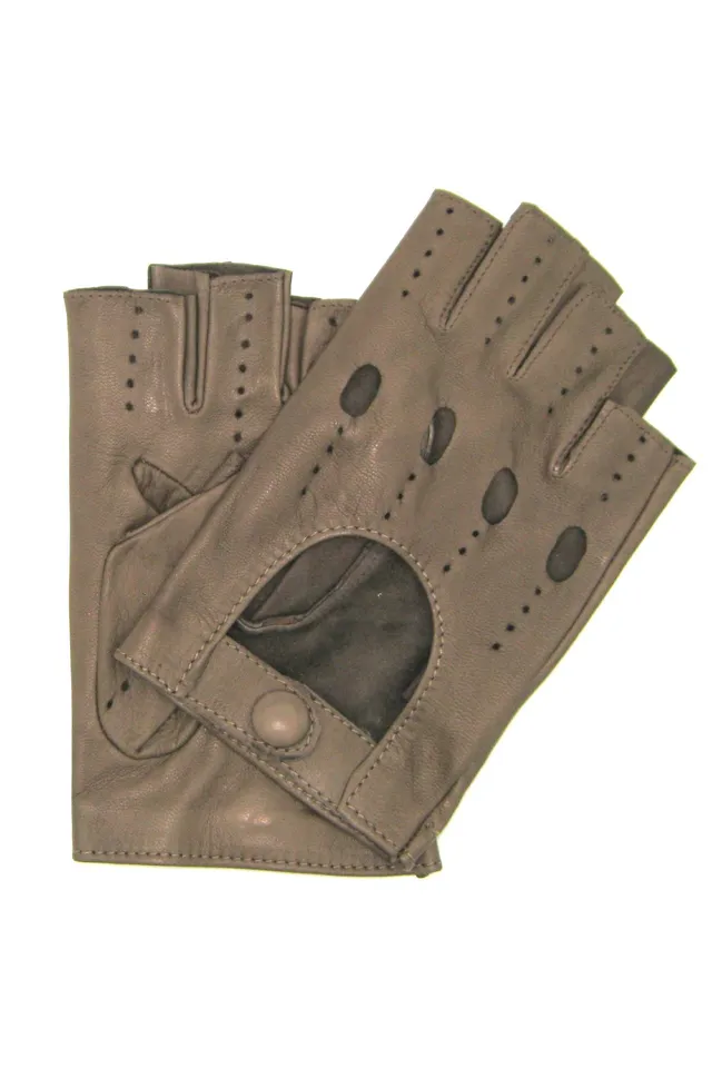 sermoneta-gloves-guanto-nappa-guida-mezze-dita-fango image 1