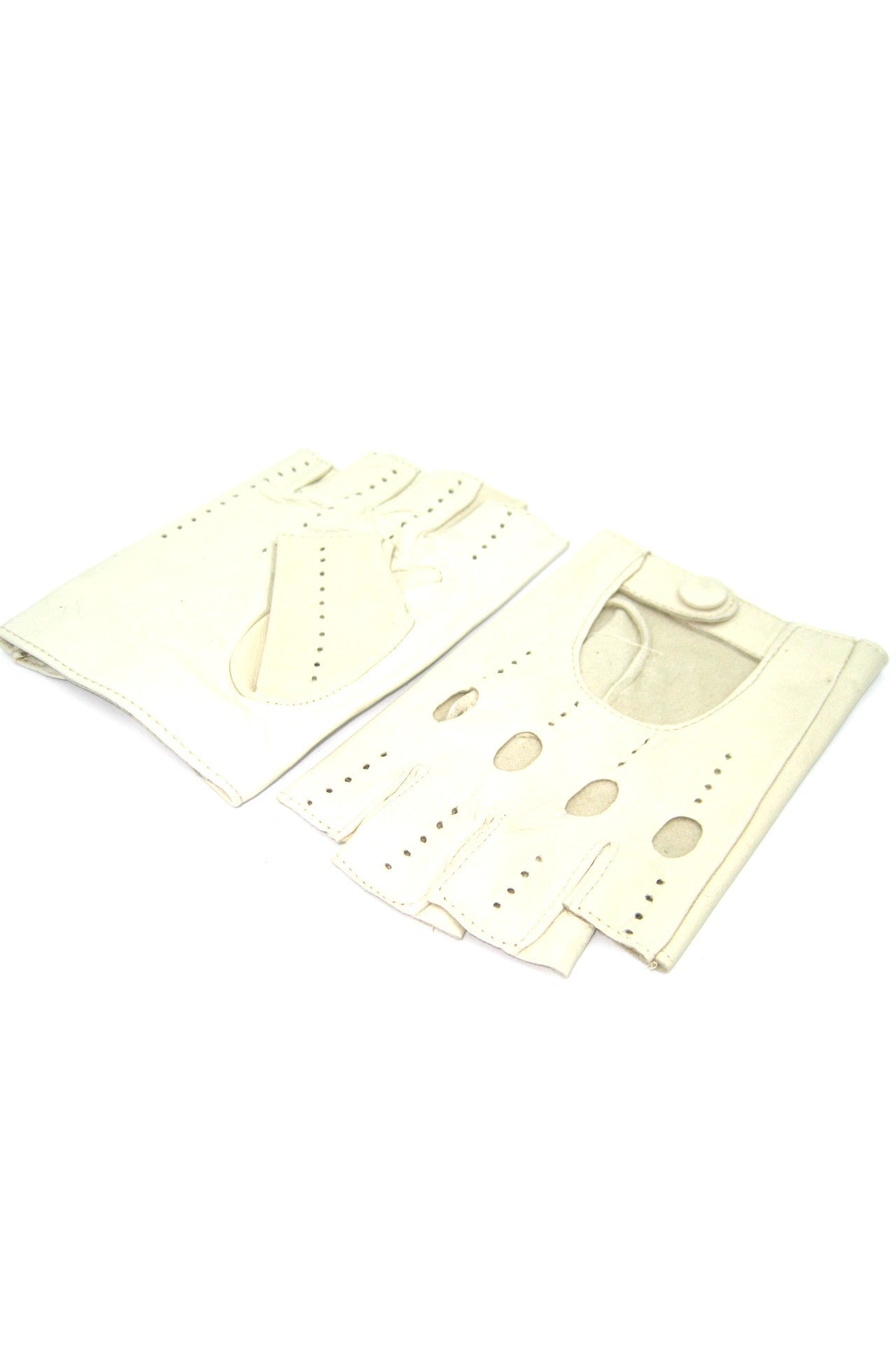 sermoneta-gloves-guanto-nappa-da-guida-mezze-dita-panna image 3