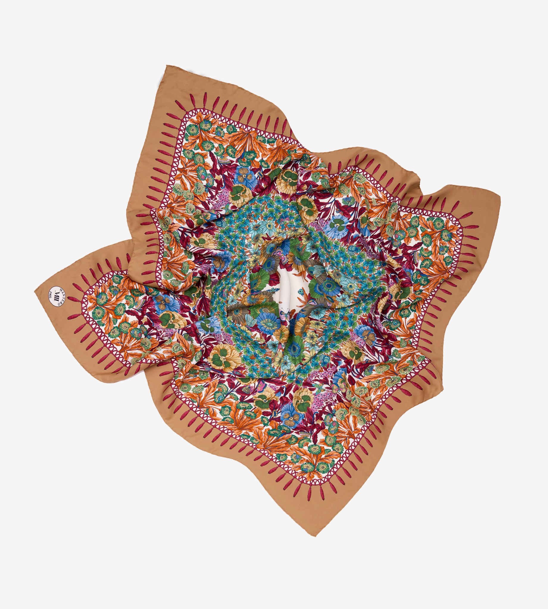 mantero-1902-archivio-n-60-wild-pansy-classic-carr-90x90-cm image 4
