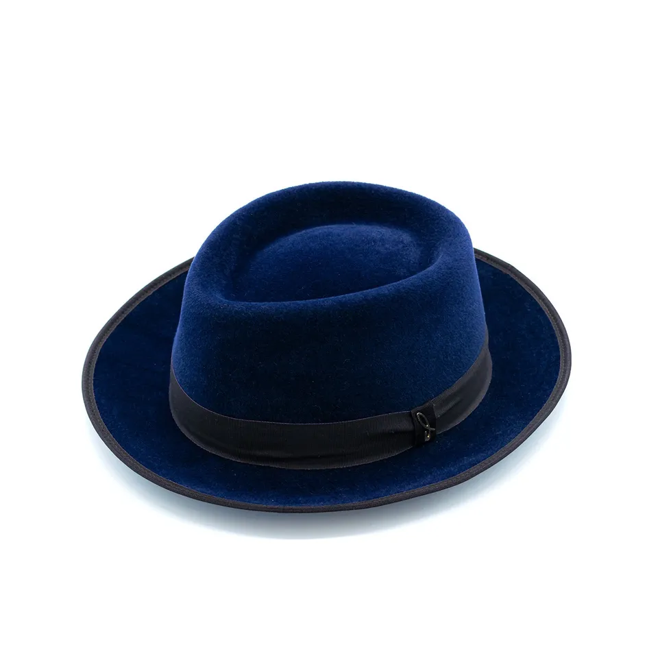doria-1905-lerici-cappello-telescope-in-feltro-di-lapin-velour-blu image 1