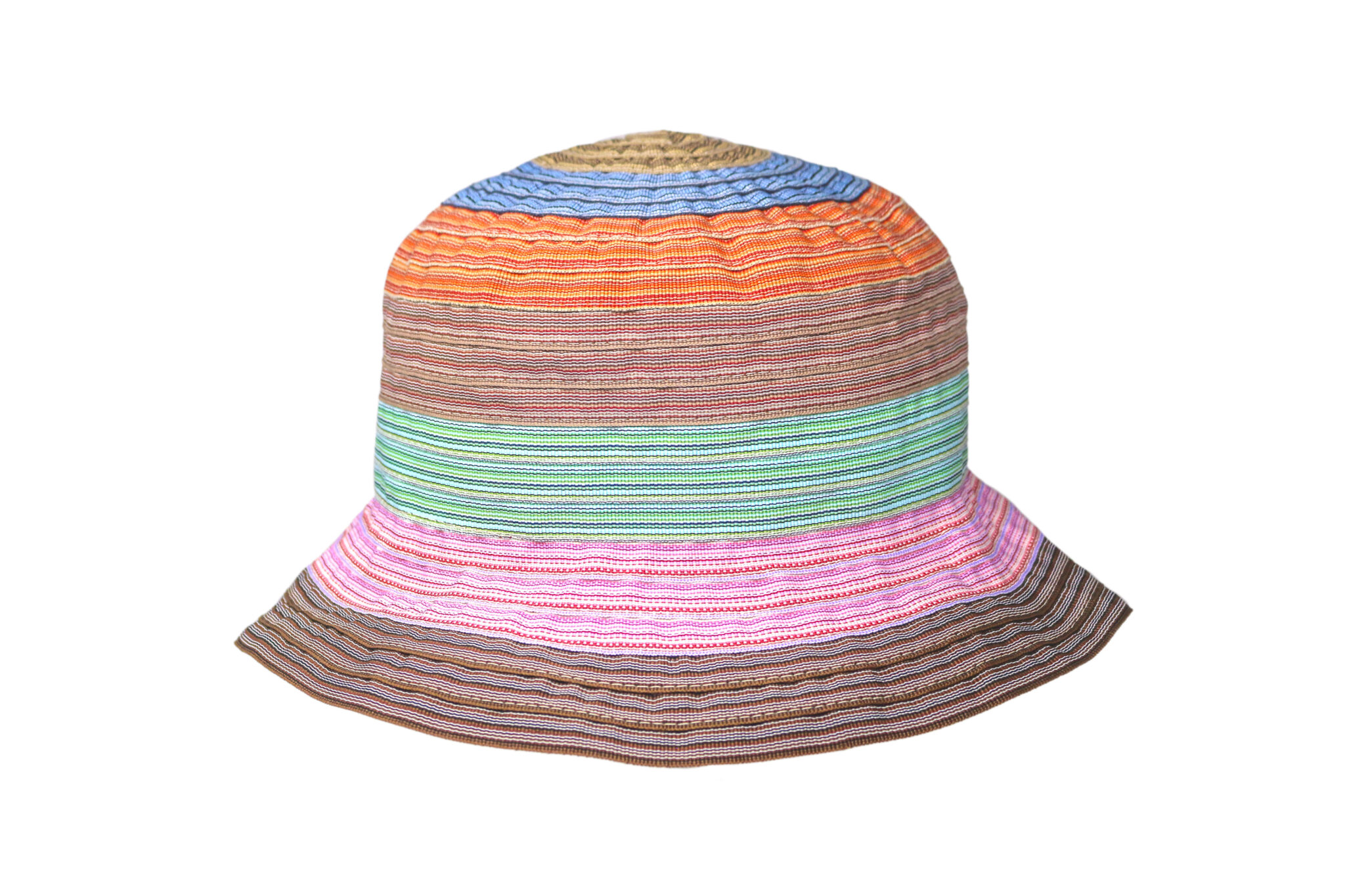 grevi-novella-cappello-estivo-in-nastro-patchwork-ultraleggero image 1