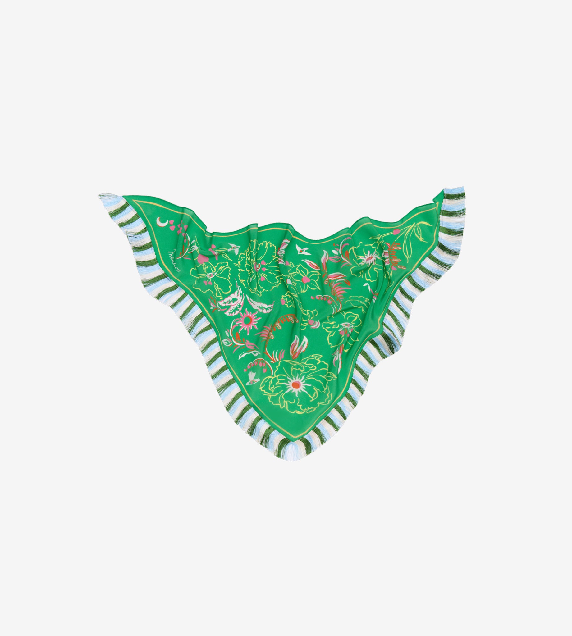 mantero-1902-crayon-kingdom-bandana-68x68x96-cm-con-frange image 7
