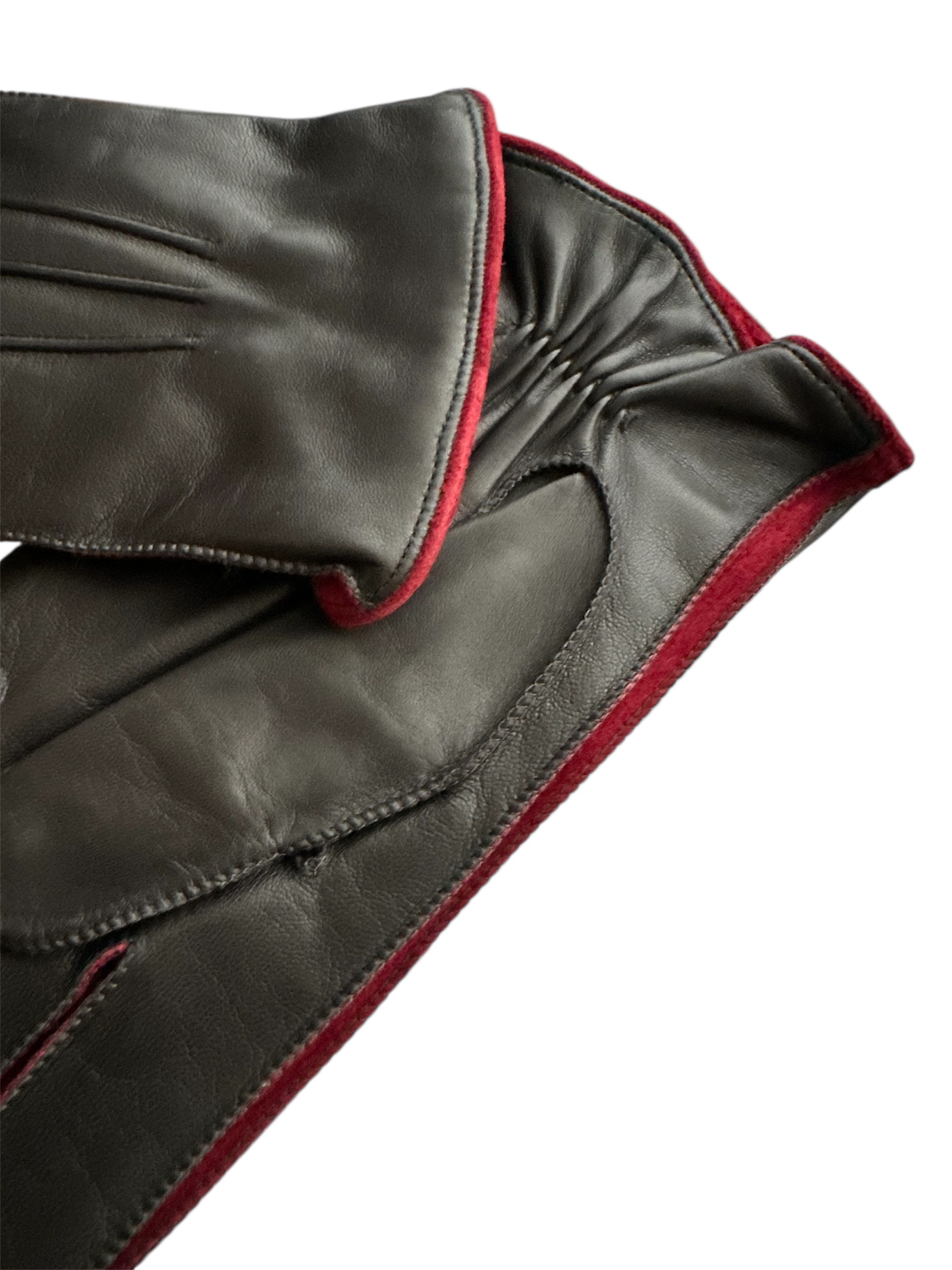 merola-gloves-guanti-in-pelle-nappa-con-profilo-in-suede-e-fodera-in-cashmere-gr image 2