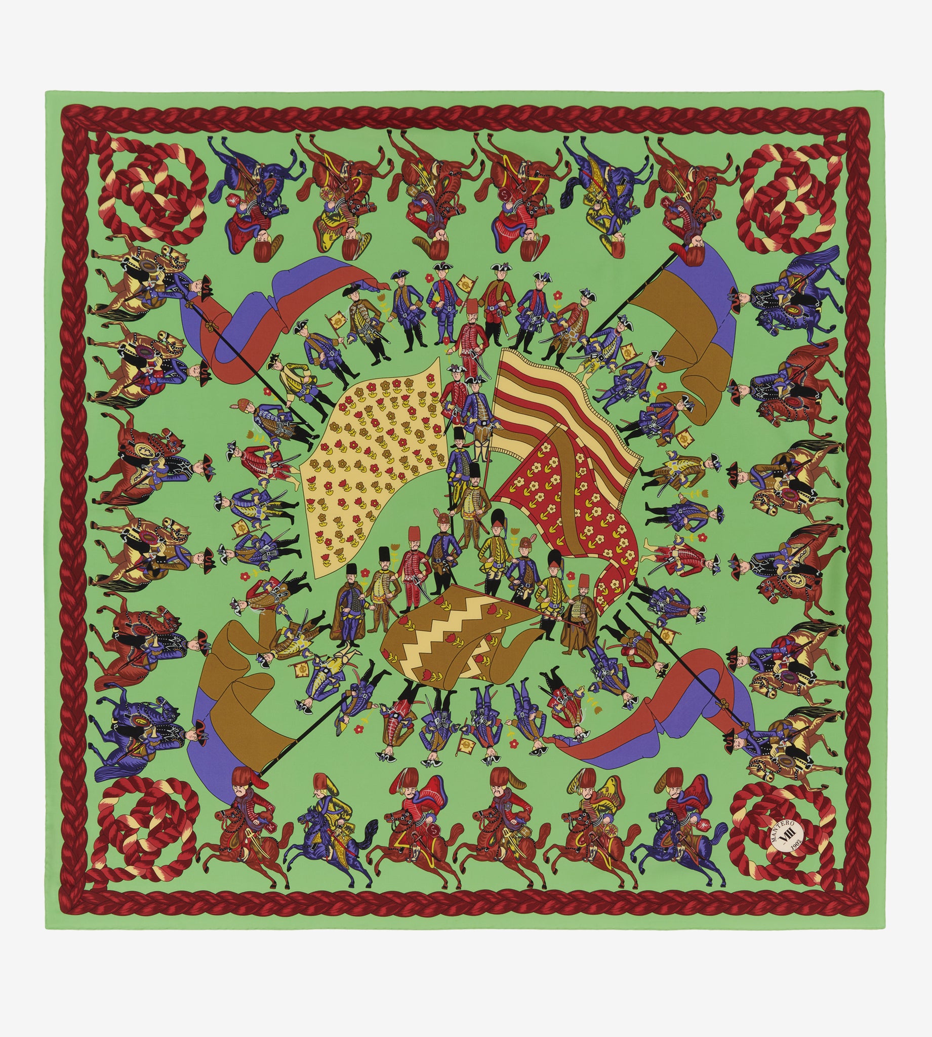 mantero-1902-archivio-n-51-risiko-foulard-classico-90x90-cm image 1