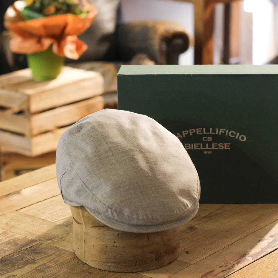cappellificio-biellese-1935-county-cap-vbc-waterproof-greige image 1