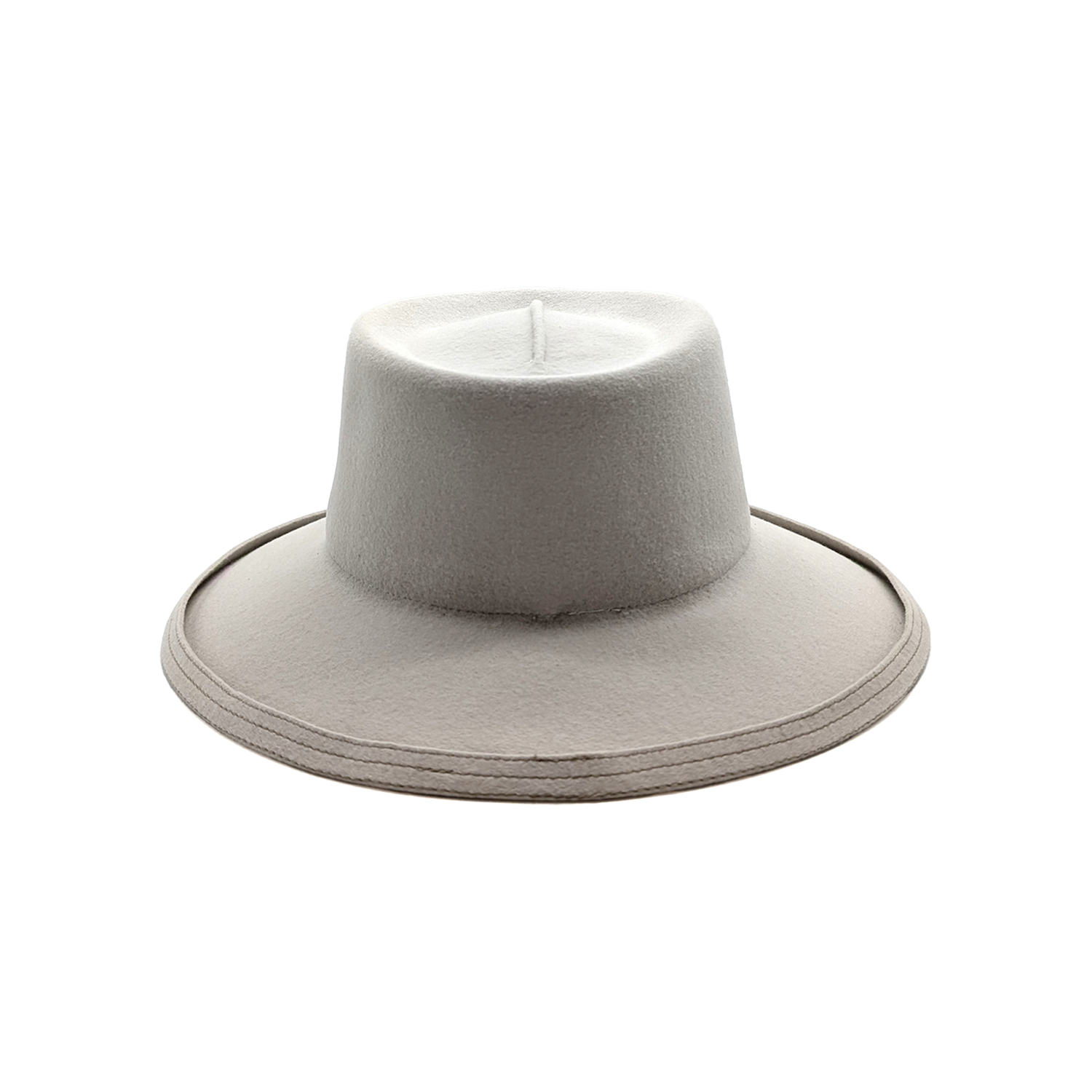 doria-1905-cappello-feltro-lapin-rasato-grigio-gesso-con-cinturino-pelle image 4