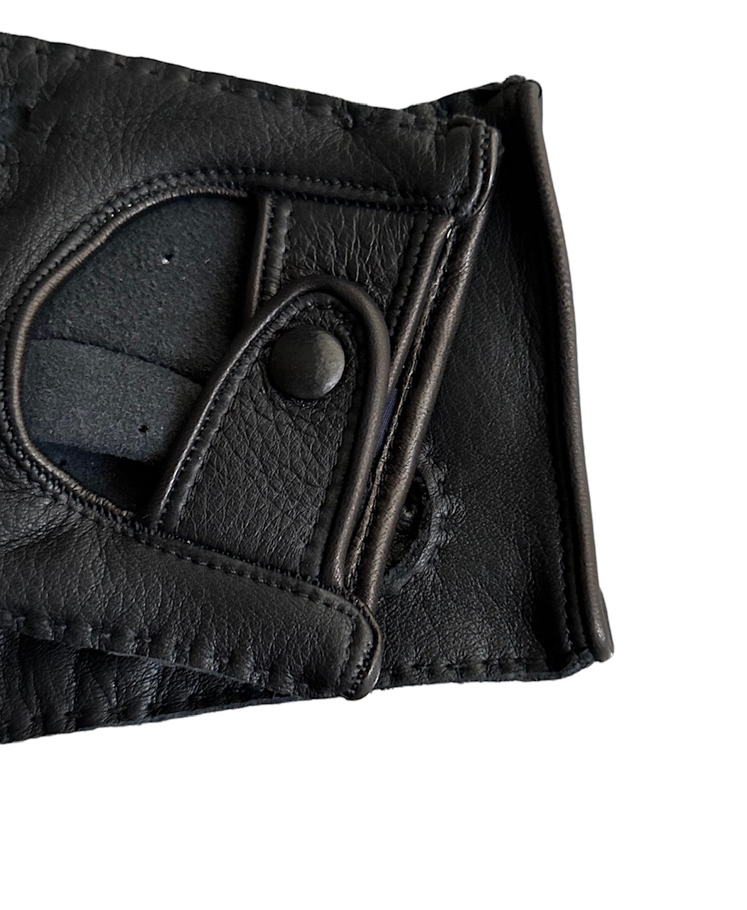 merola-gloves-guanti-da-guida-in-pelle-di-cervo-scamosciata-senza-dita-cuciti-a- image 2