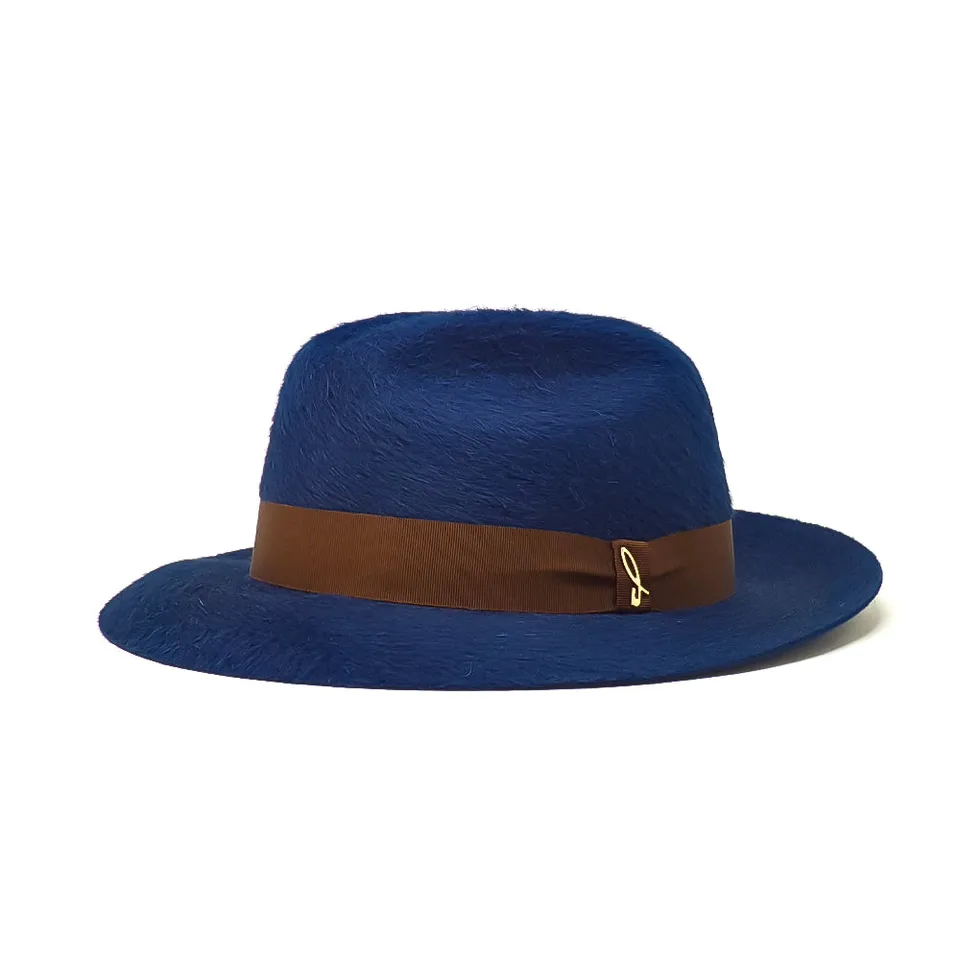 doria-1905-roberto-fedora-in-feltro-lapin-melousine-blu image 1