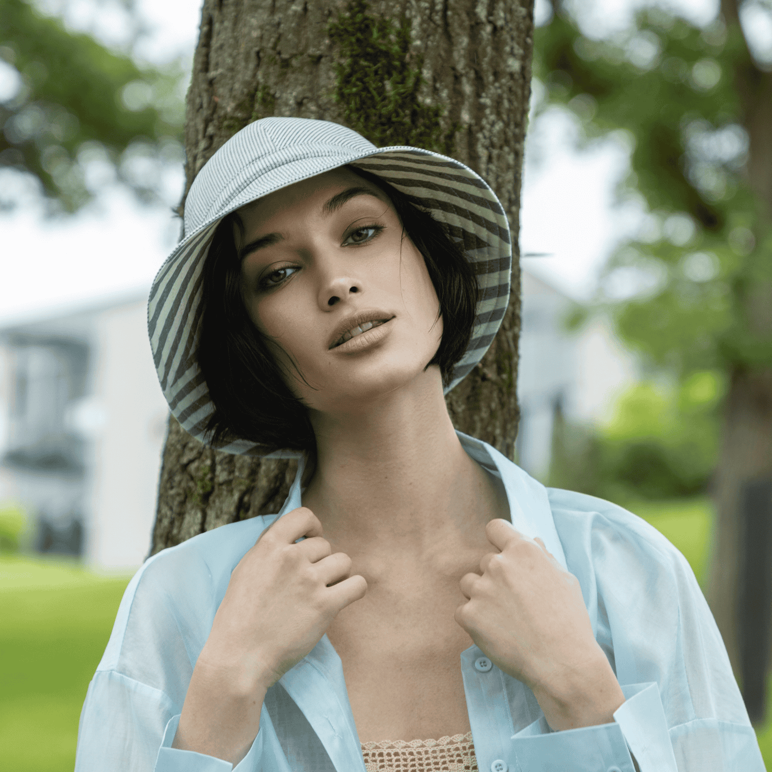 doria-1905-didot-summer-cloche-reversibile-a-righe-cotone image 2