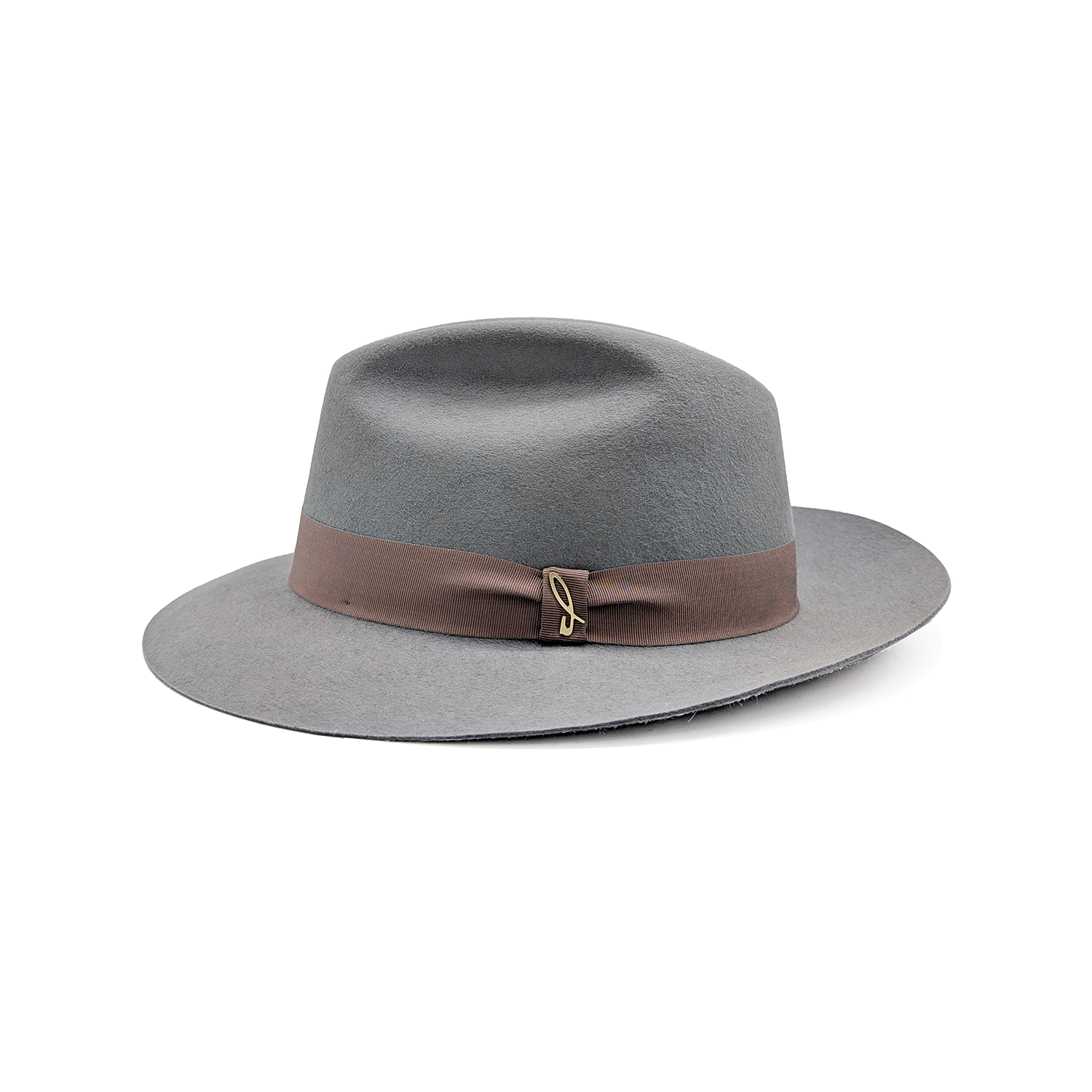 doria-1905-roberto-cappello-fedora-in-feltro-di-lapin-grigio image 1