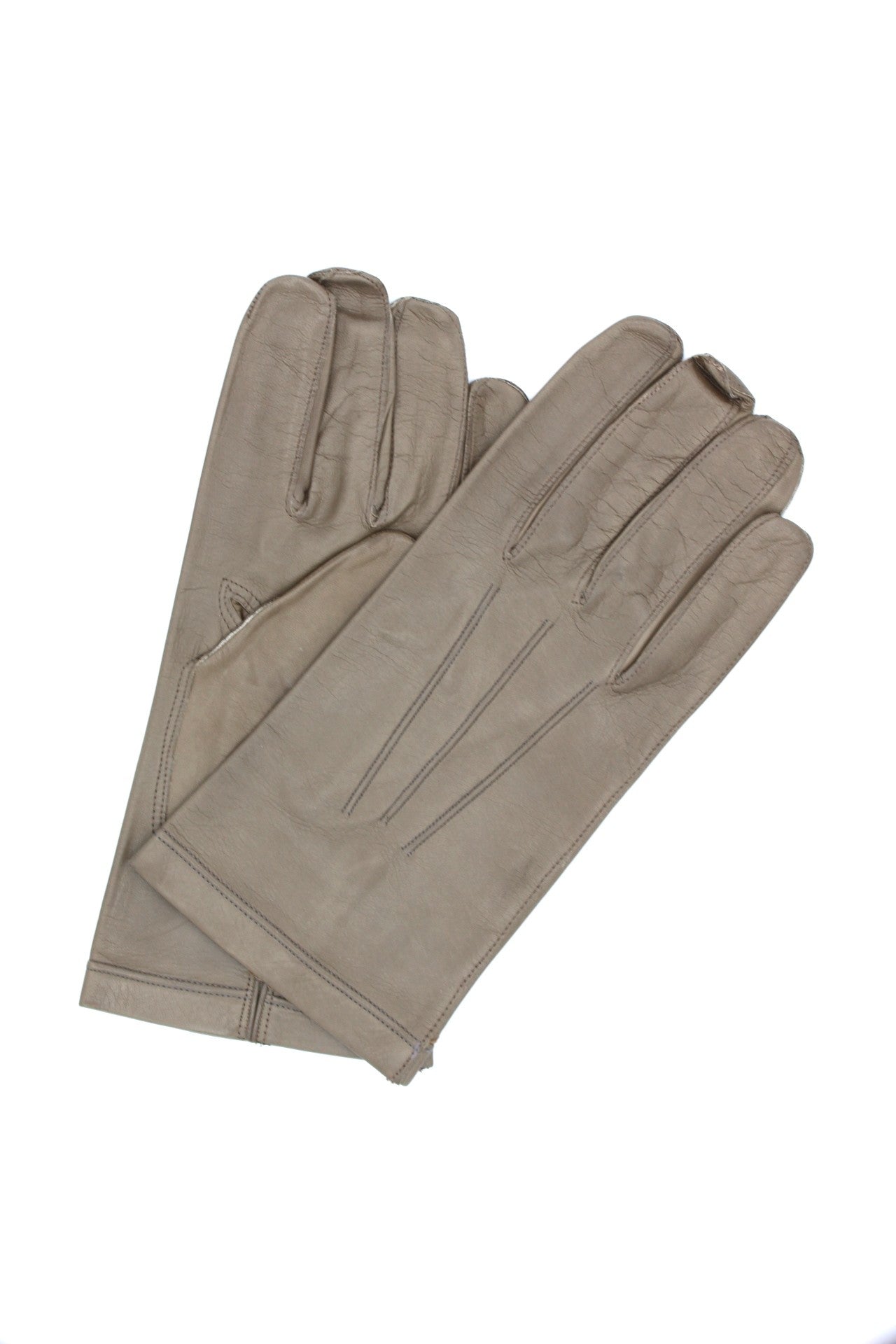 sermoneta-gloves-guanto-classico-da-uomo-2bt-in-nappa-con-fodera-in-seta-fango image 1