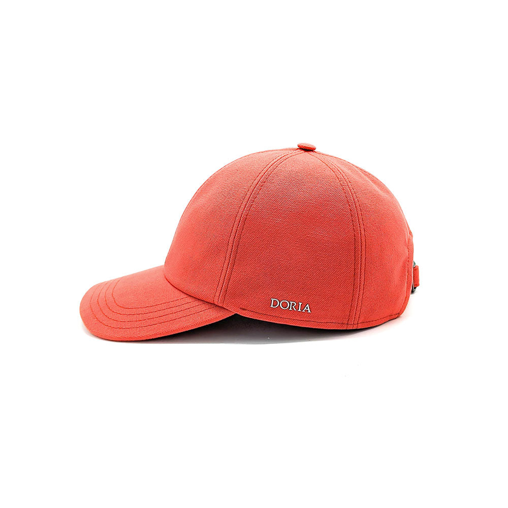 doria-1905-icon-cappello-baseball-tela-olona-corallo-con-fibbia image 3