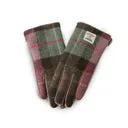 cappellificio-biellese-1935-guanti-donna-harris-tweed-pink-green-tartan-touchscr image 1