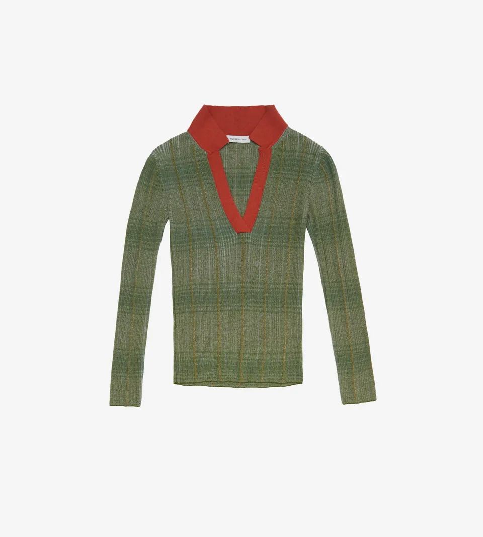 mantero-1902-luisa-maglia-serafino-a-costine-vanis-in-viscosa-e-lana image 1