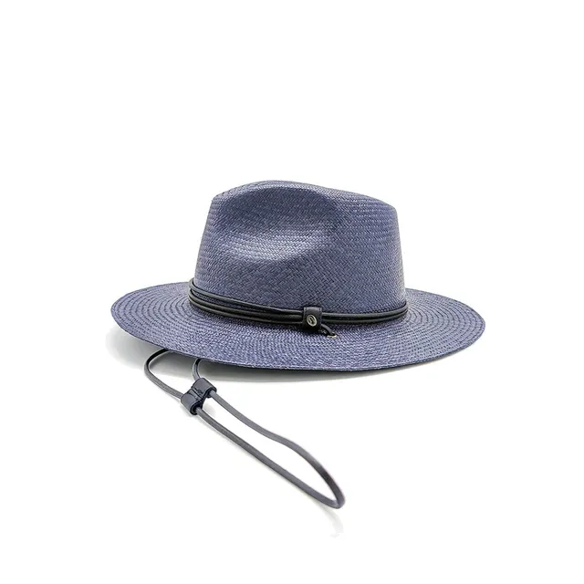 doria-1905-hoodoo-drop-cappello-panama-brisa-western-blu-notte-con-sottogola image 1