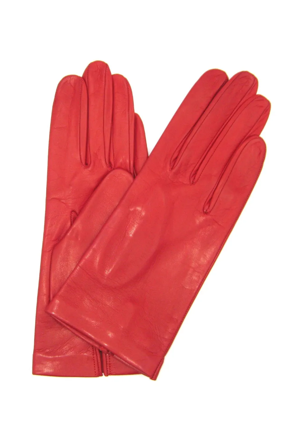 sermoneta-gloves-guanto-classico-da-donna-2bt-in-nappa-con-fodera-in-seta-rosso image 1