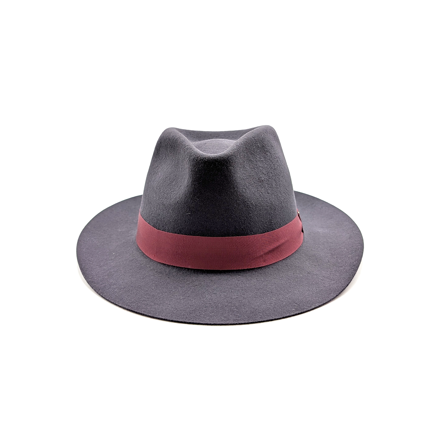 doria-1905-drop-cappello-in-feltro-di-lapin-rasato-grigio-temporale-con-cinta-ro image 5