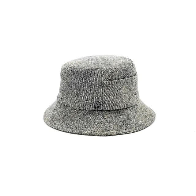 doria-1905-boris-cappello-bucket-denim-raw-olive image 1