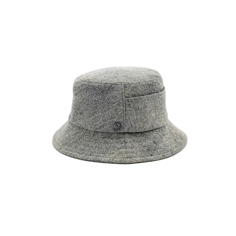 doria-1905-boris-cappello-bucket-denim-raw-olive image 1