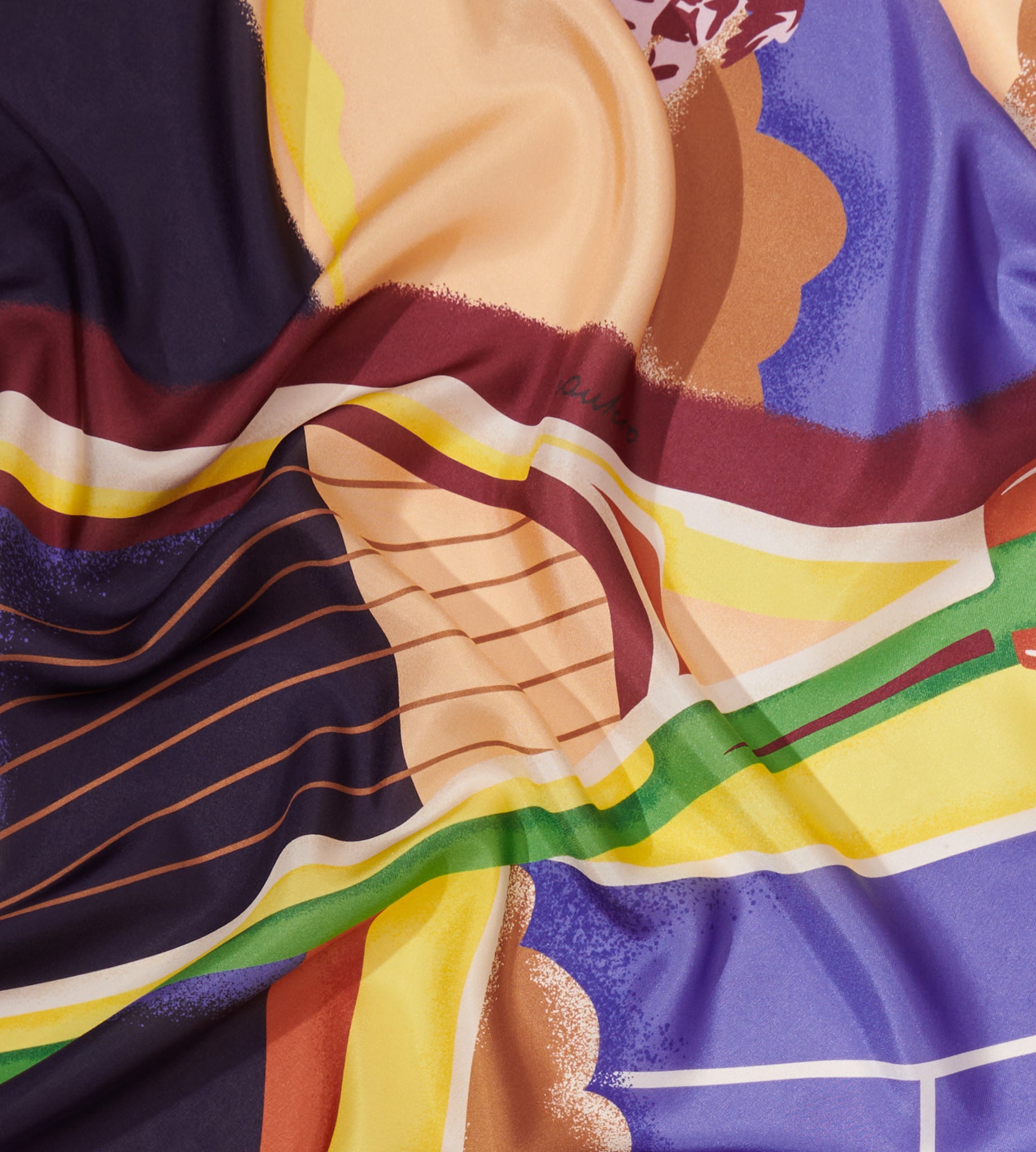 foulard-match-point-mantero-1902-small-carr-67x67-cm-sfrangiato-a-mano-made-in-i image 4