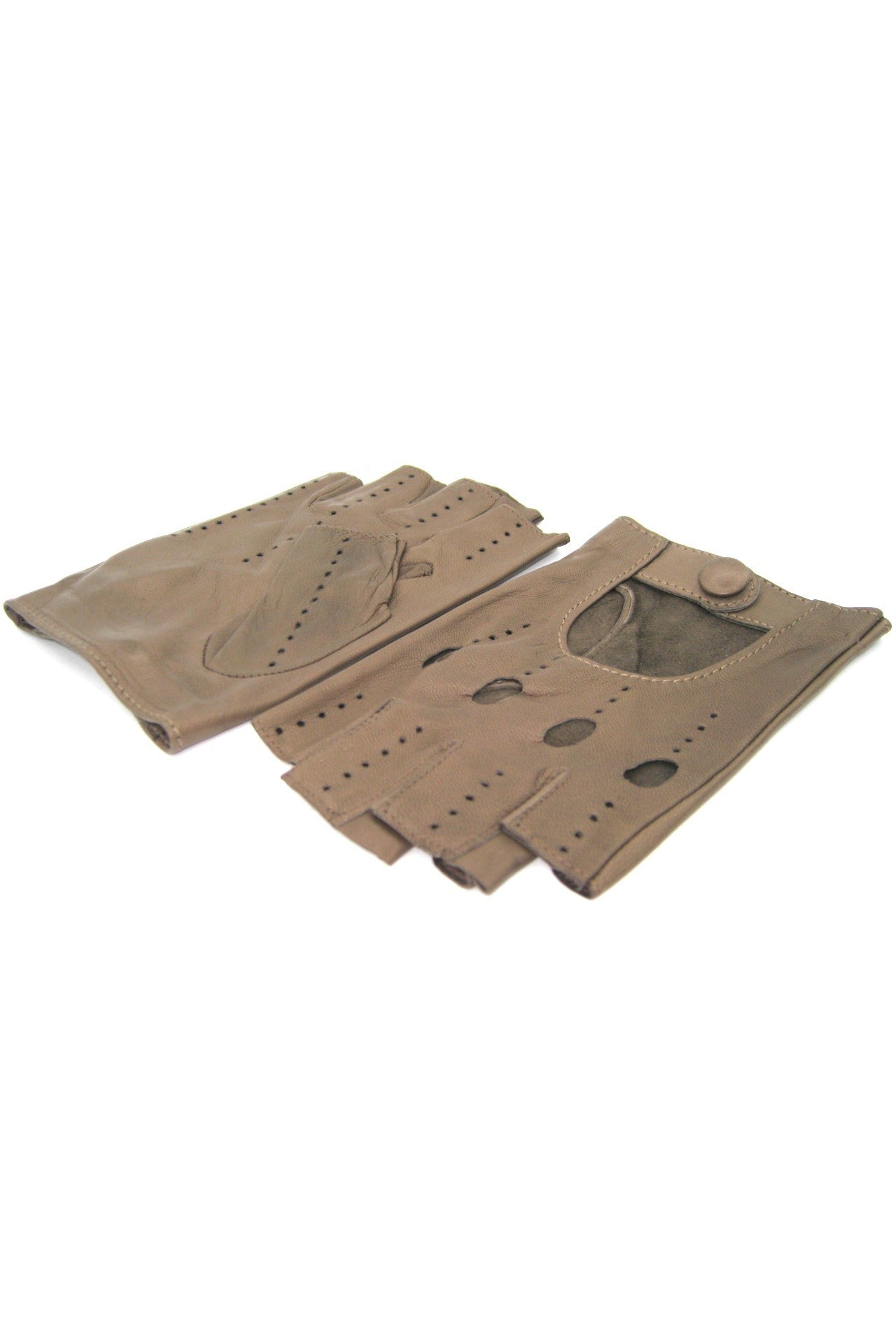 sermoneta-gloves-guanto-nappa-guida-mezze-dita-fango image 3