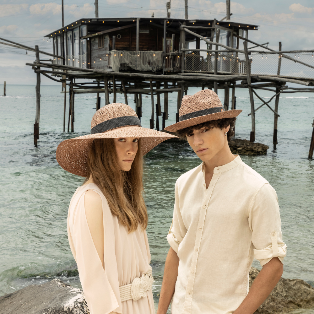 doria-1905-sabino-s-cappello-fedora-in-paglia-panama-rosso-arso image 2