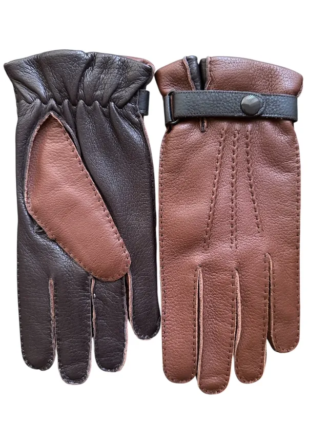 merola-gloves-guanti-in-cervo-cuciti-a-mano-con-fodera-in-cashmere-made-in-italy image 1