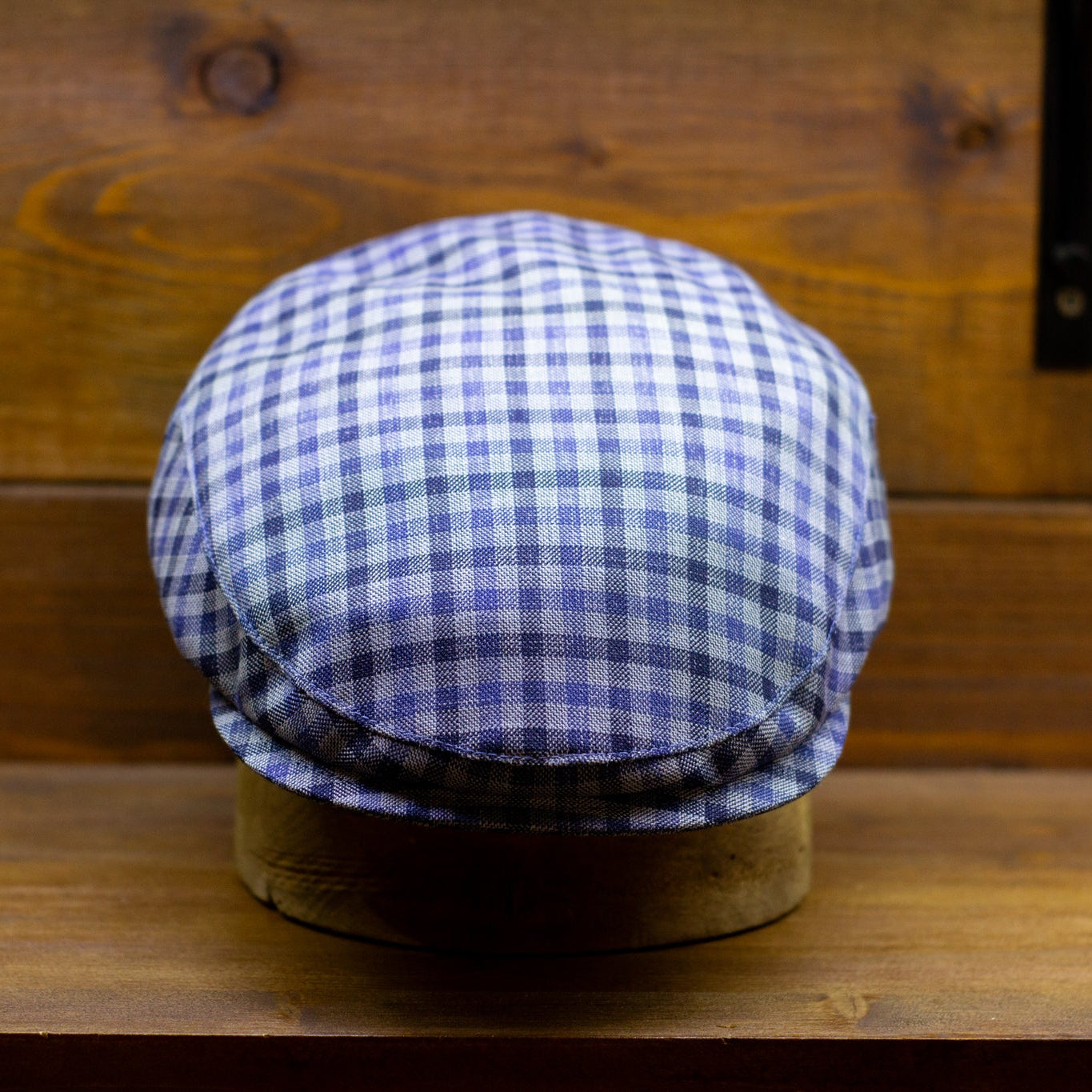 cappellificio-biellese-1935-county-cap-vbc-microcheck-navy image 3