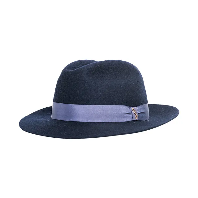 doria-1905-roberto-fedora-in-feltro-di-lana-blu-notte image 1