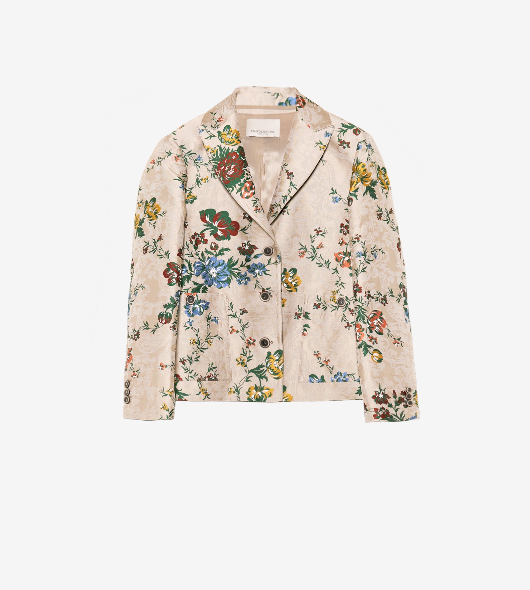 mantero-1902-gilda-blazer-boxy-con-bottoni-effetto-osso image 1