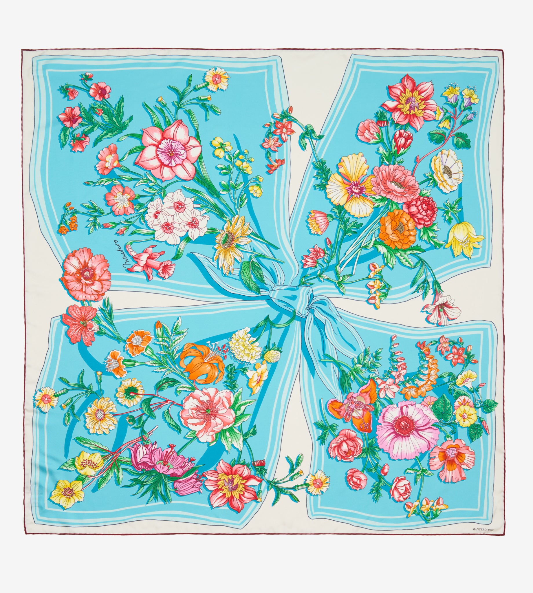 mantero-1902-petals-pies-classic-carr-90x90-cm image 1