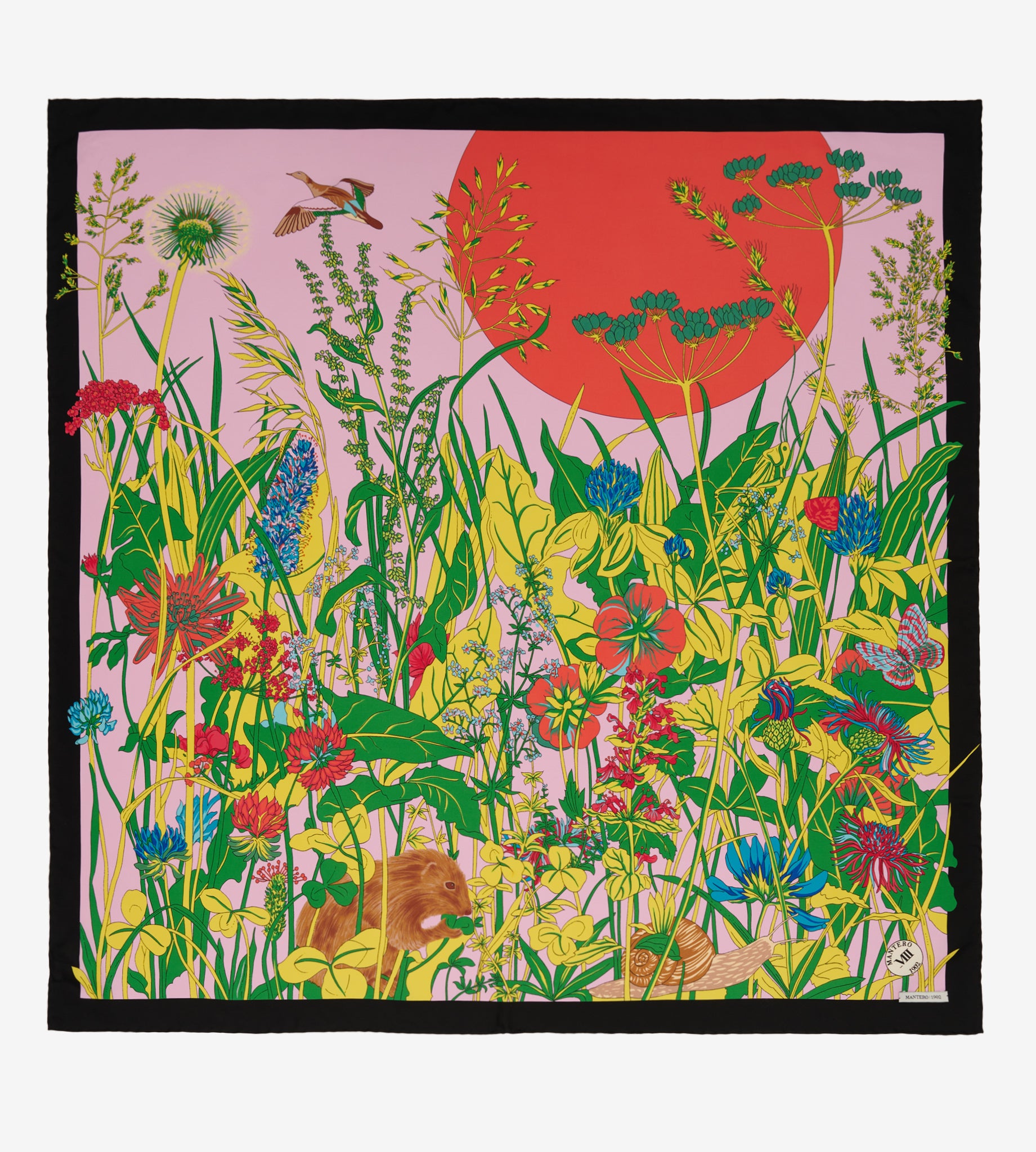 mantero-1902-archivio-n-55-la-campagna-classic-carr-90x90-cm-in-seta image 1