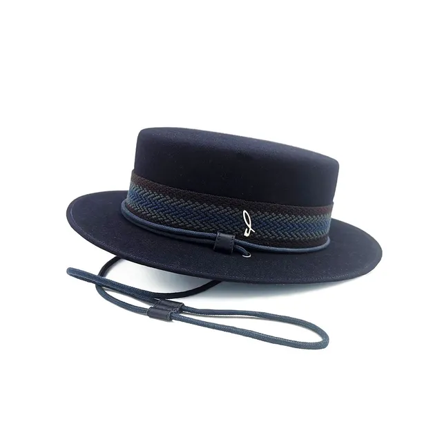 doria-1905-salentino-cappello-toledo-in-feltro-lapin-blu-notte image 1