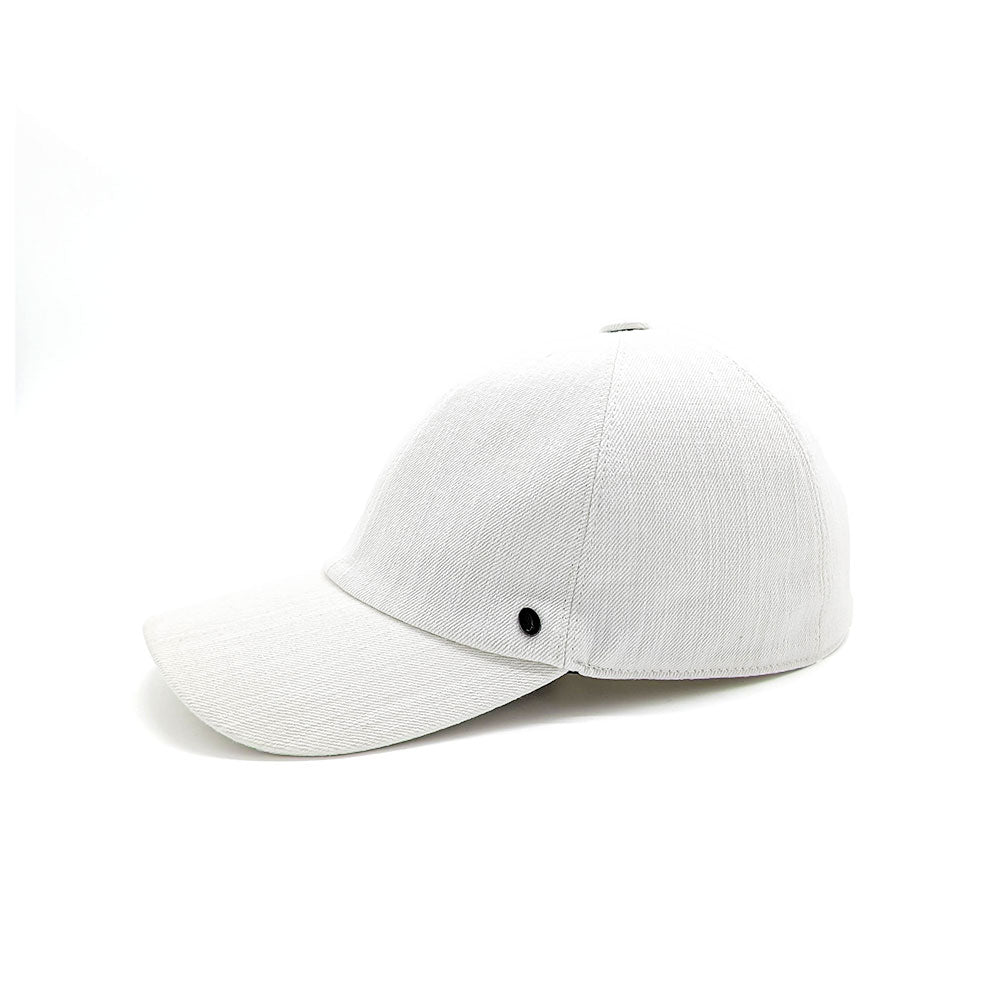doria-1905-billy-cappello-da-baseball-sfilato-in-cotone-denim-gesso image 1