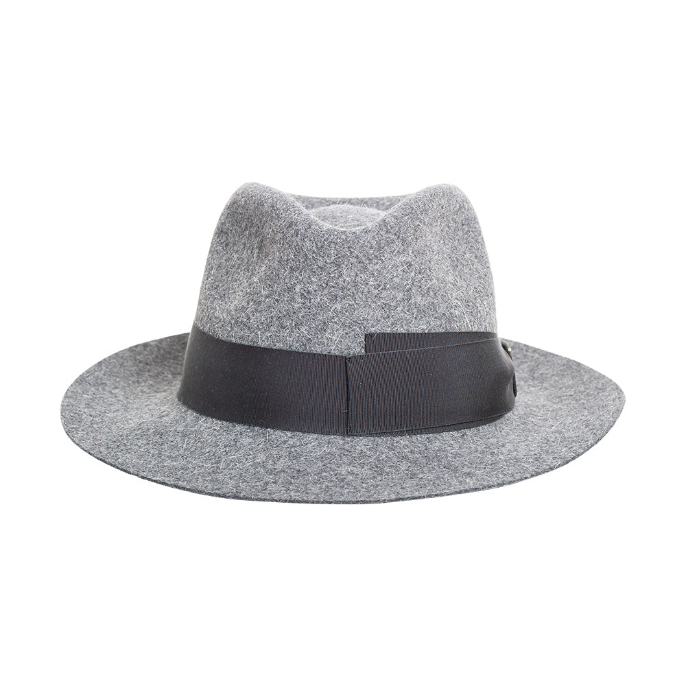 doria-1905-jigen-cappello-drop-in-feltro-di-lapin-melange-ghiaia image 2