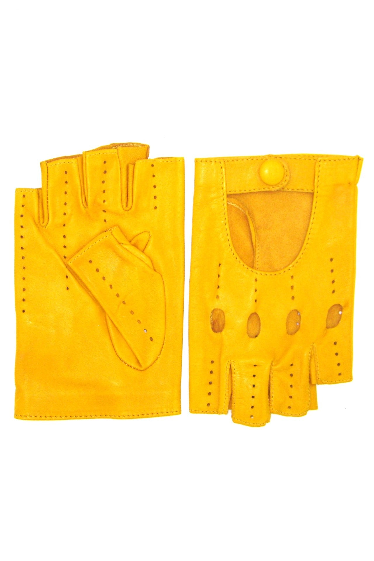 sermoneta-gloves-guanto-in-nappa-da-guida-mezze-dita-2bt-giallo-ocra image 2