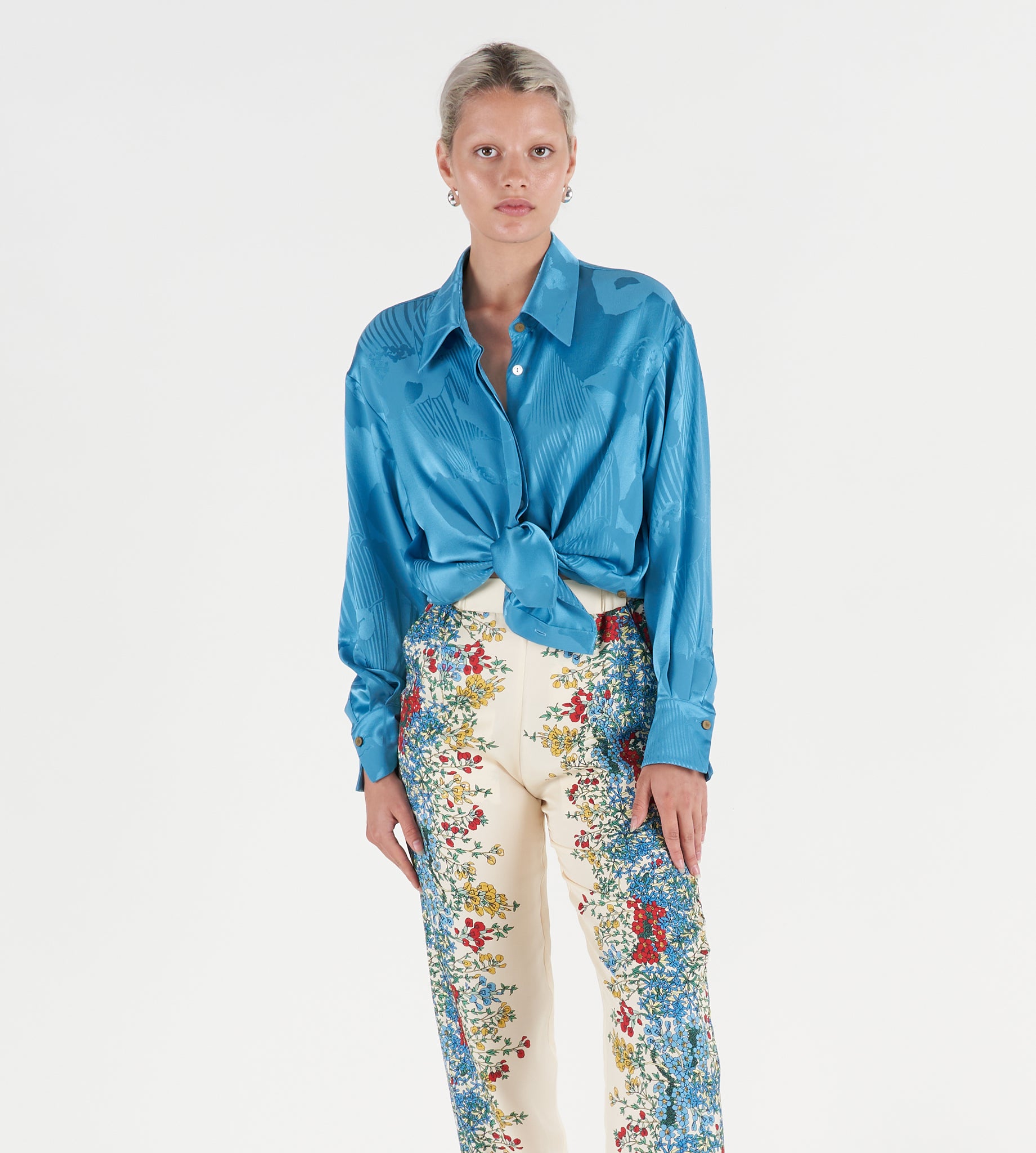 mantero-1902-doris-pantaloni-in-seta-cropped image 3