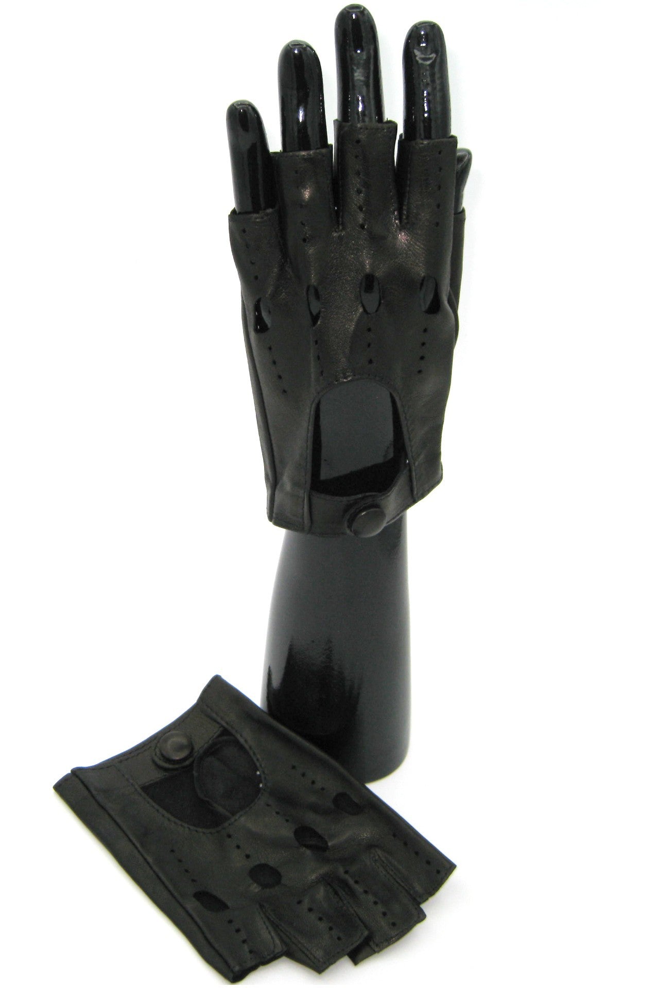 sermoneta-gloves-guanto-da-guida-2bt-in-nappa-mezze-dita-nero image 4