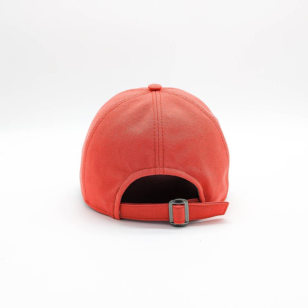 doria-1905-icon-cappello-baseball-tela-olona-corallo-con-fibbia image 5