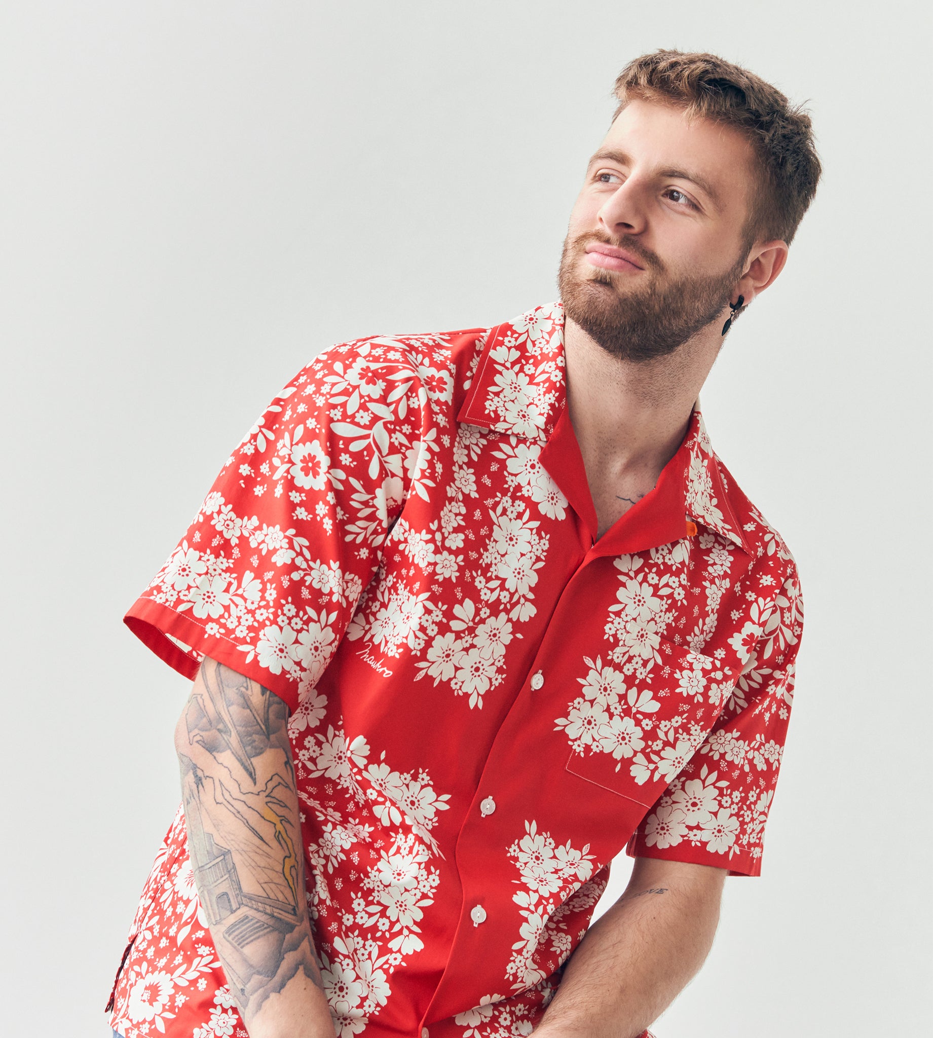 mantero-1902-aloha-camicia-hawaiana-in-cotone image 2