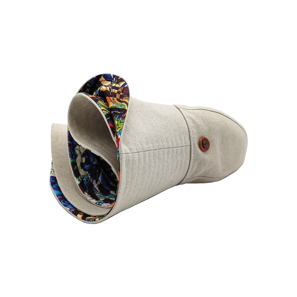 doria-1905-makasar-cappello-a-cupola-libera-in-canvas-di-cotone-reversibile image 4