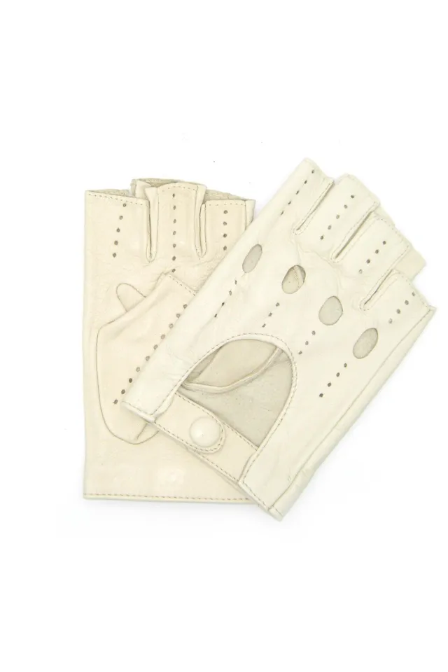 sermoneta-gloves-guanto-nappa-da-guida-mezze-dita-panna image 1
