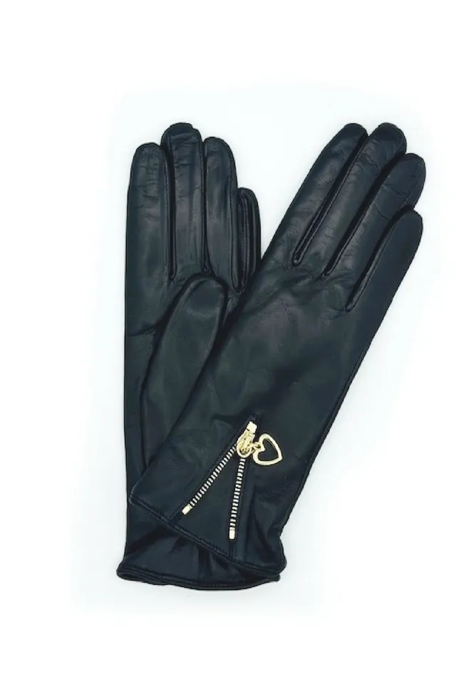 sermoneta-gloves-guanto-in-nappa-con-zip-e-fodera-cashmere-nero image 1
